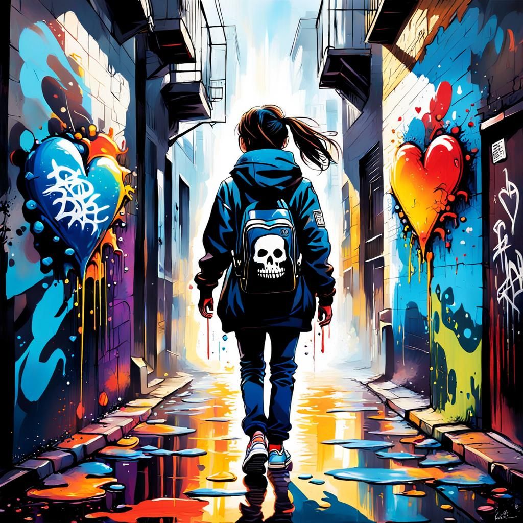 Polychromatic Graffiti Art Illuminates Path to Freedom