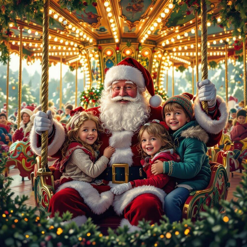 Santa's Merry-Go-Round: A Christmas Fantasy