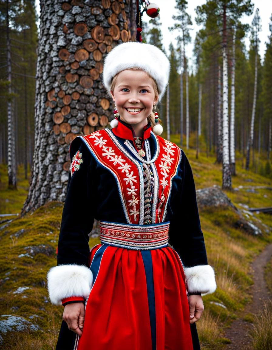 Traditional Lapland Dress for Festivals