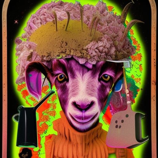 Astral Chauffeur: A Cosmic Pablo Amaringo Illustration