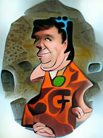 Cartoon Fusion: Fred Flintstone and George Jetson