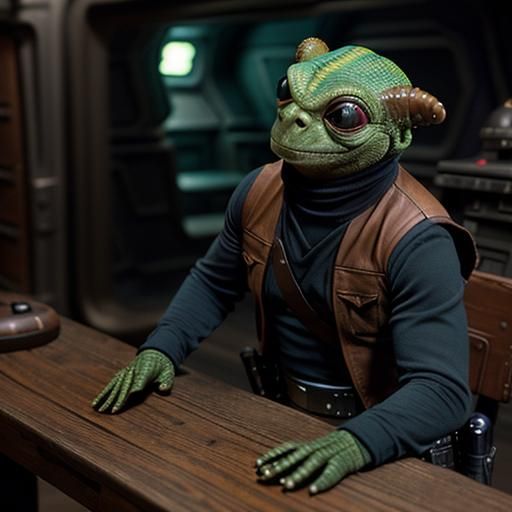 Han Solo Shoots Greedo in Wild West Cantina