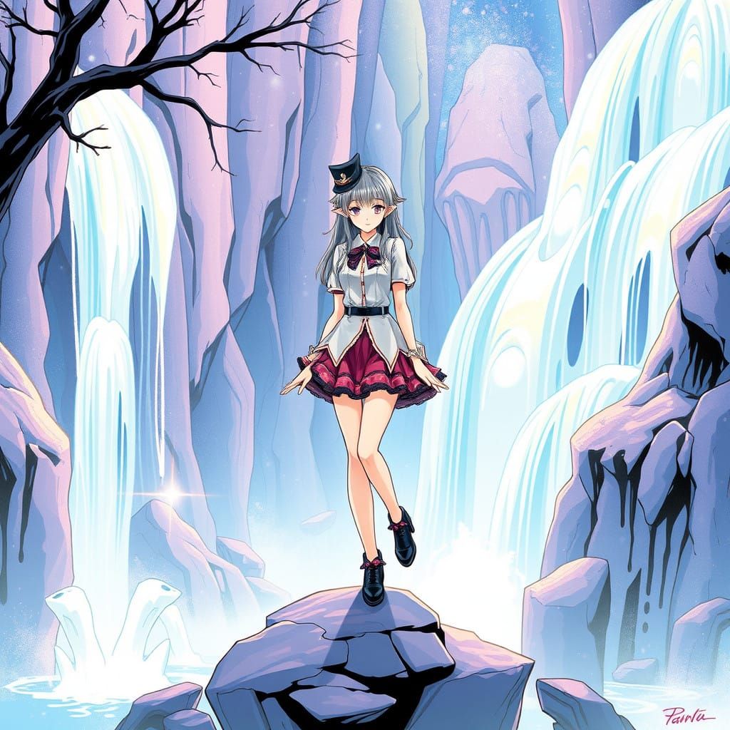 Impasto Cascade Hallucination Comic Illustration Bishoujo Fa...