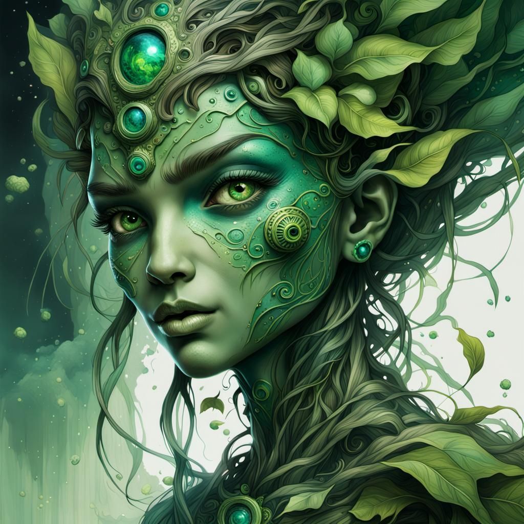 Earth Elemental Portrait in Fantasycore Style