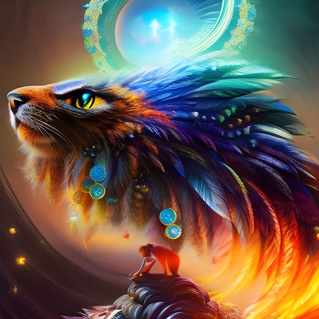 Cat on Pillow: Hyper-Realistic Mixed Media Ink Painting