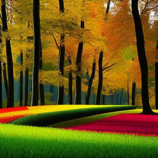 Tulip Forest Floor in Vivid Colors