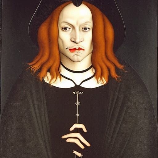 Vampire Lord Portrait in Renaissance Style