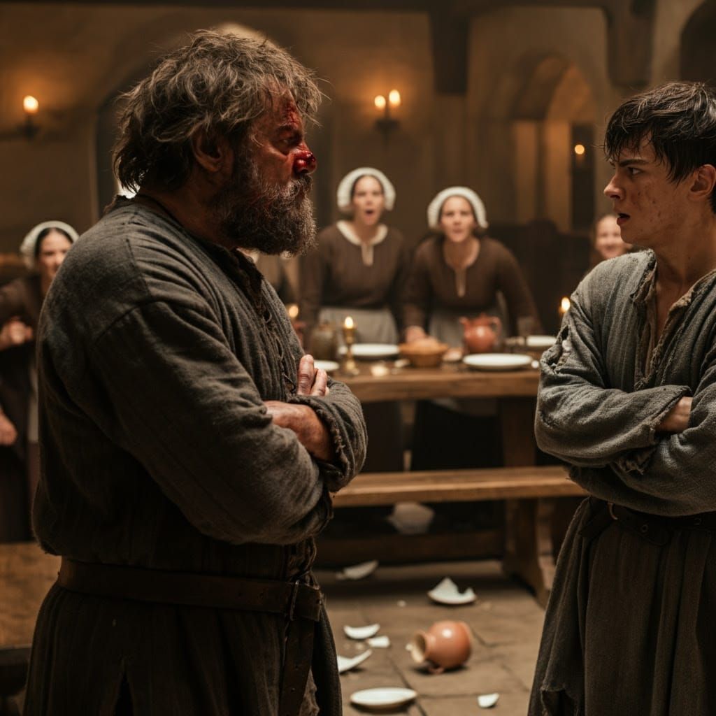 Medieval Duel in a Medieval Dining Hall