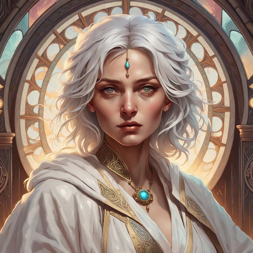 Romani Woman Tarot Card Concept Art