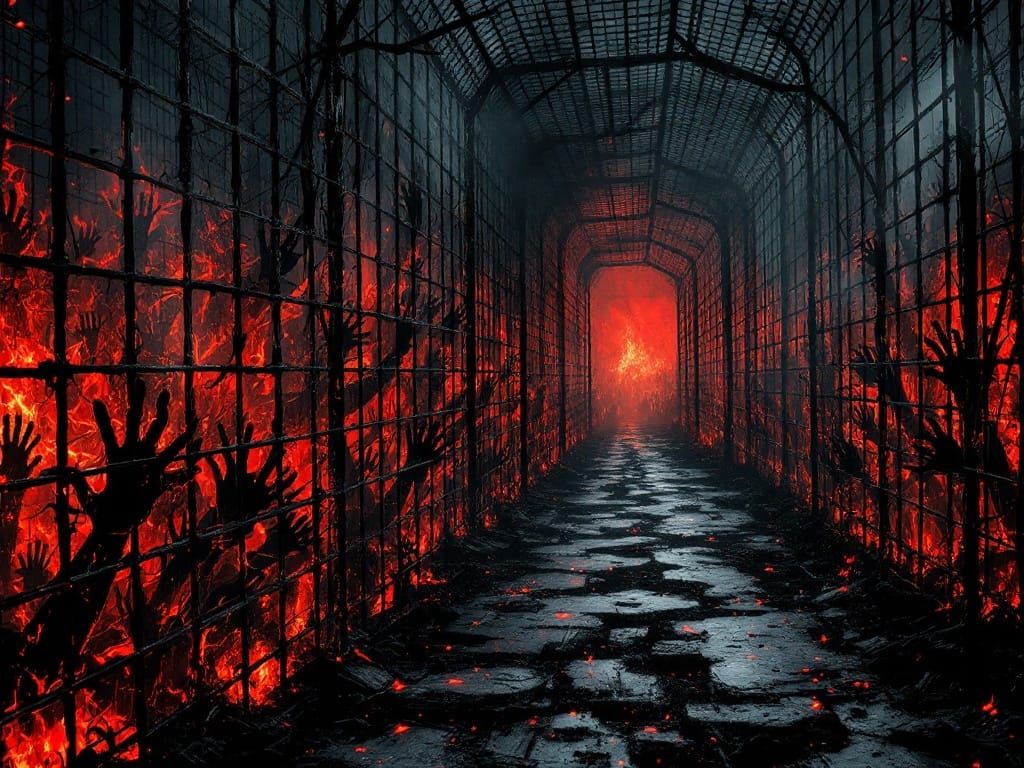 Psychedelic Iron Mesh of Suffering Monsters