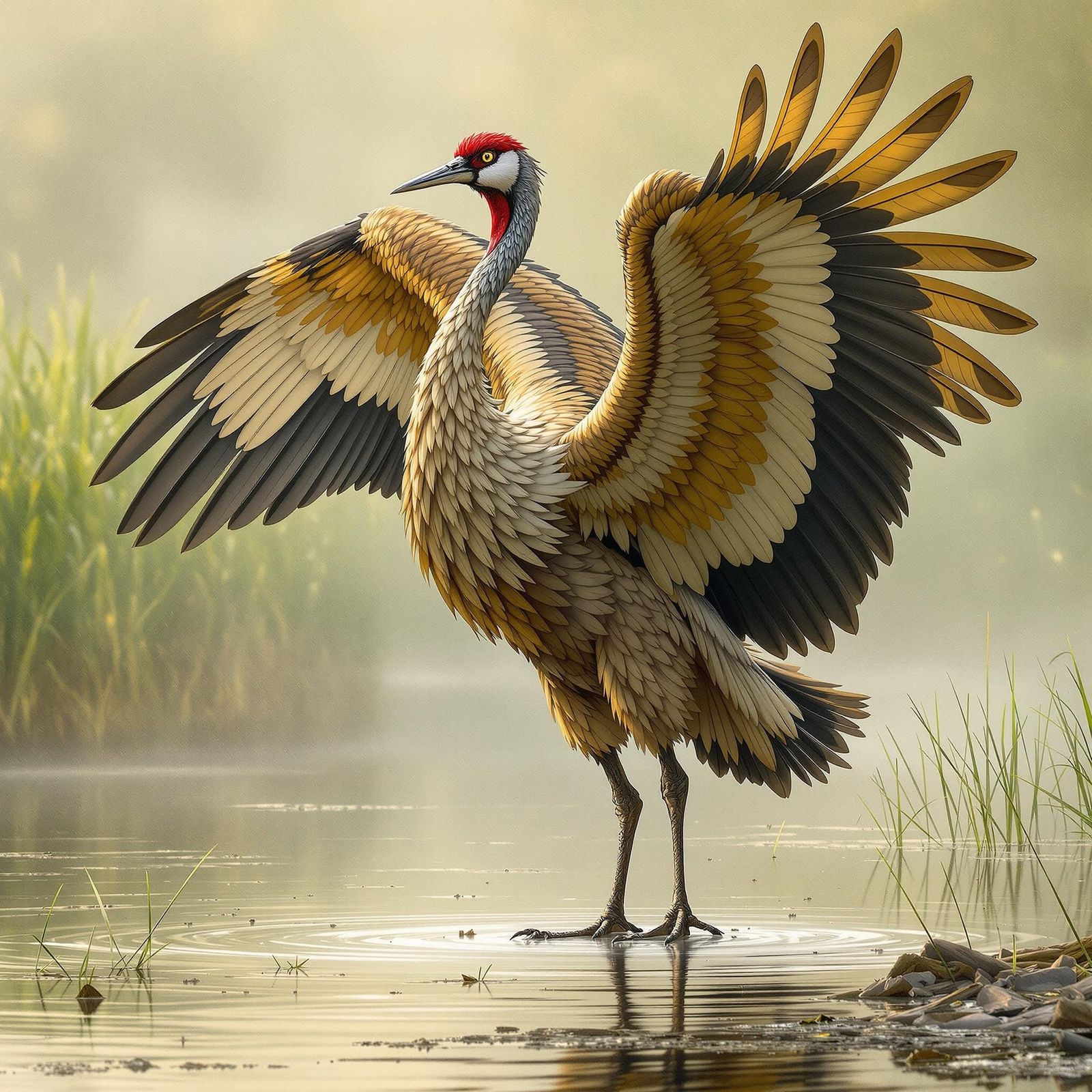 In the Netherlands this bird is called Roerdomp, Botaurus Stellaris in Latin.