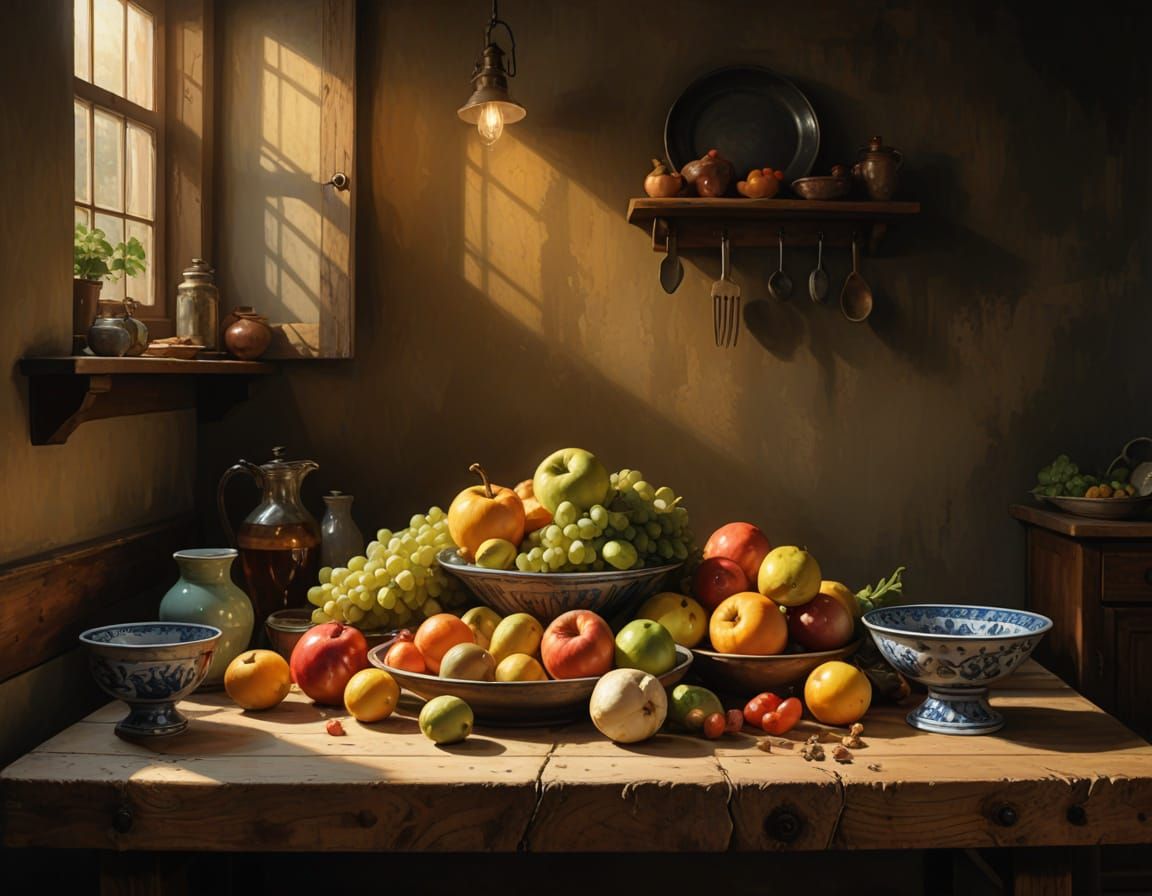 Rustic Still Life in Earthy Tones