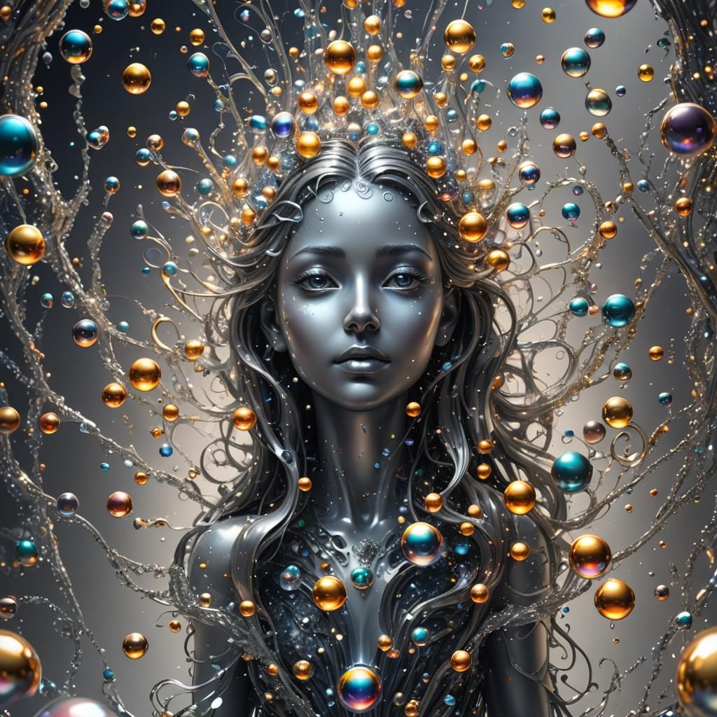 Radiant Galaxies in Fractal Bubbles: Hyperrealistic Concept ...