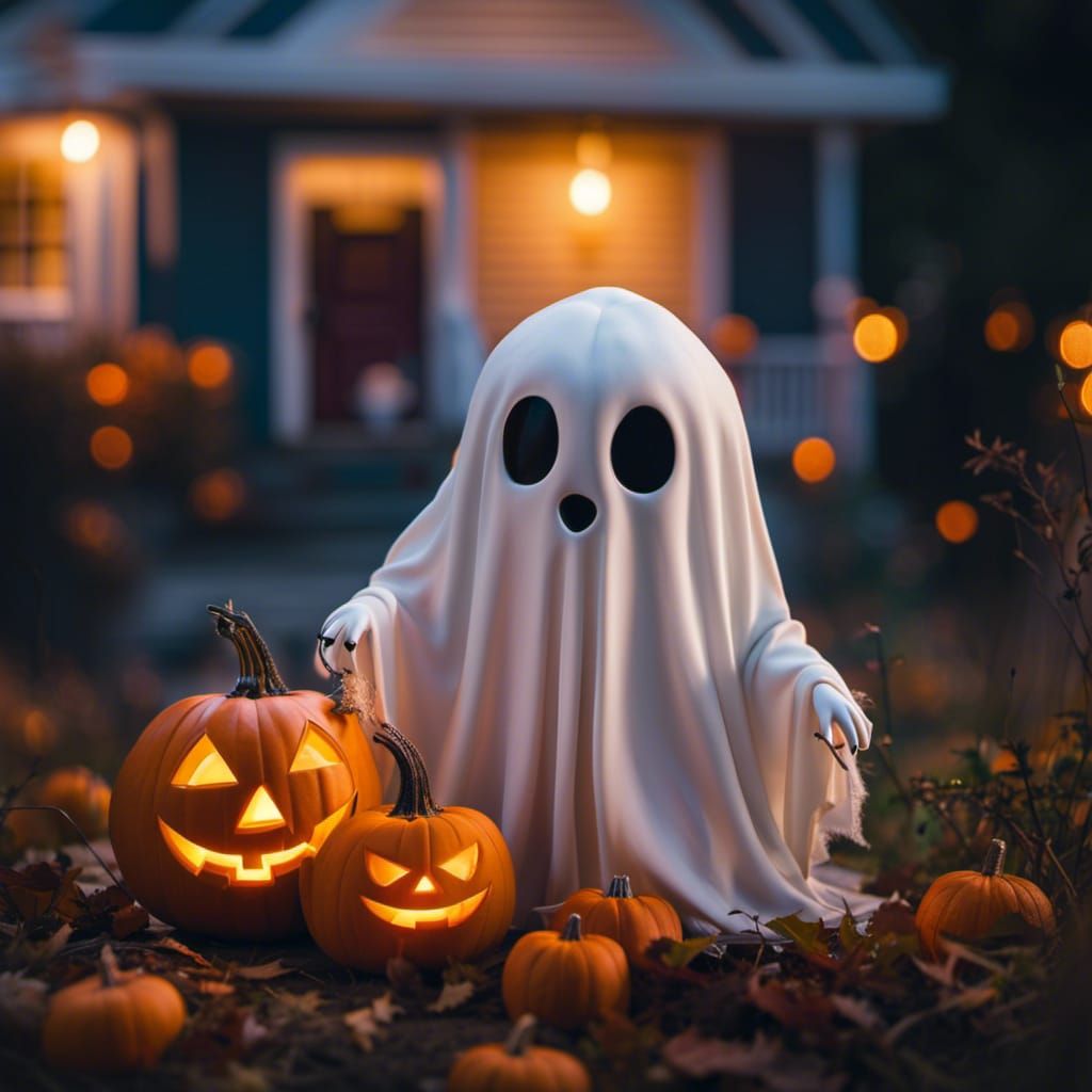 Halloween Night: Hyperrealistic Ghost Photography