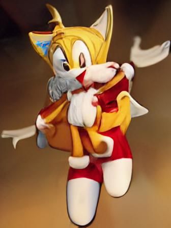 Supergirl as Tails for Christmas Fanart