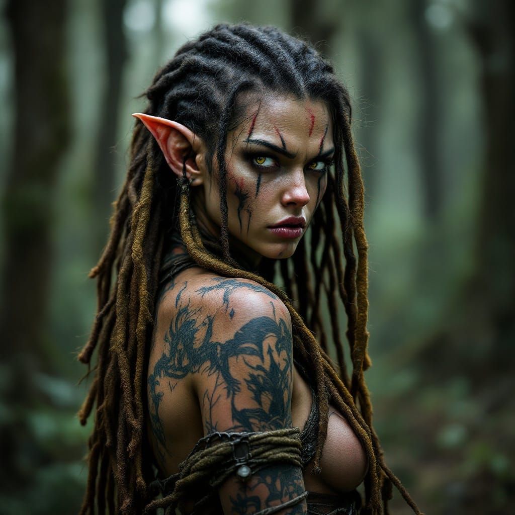 Goblin Warrior in Haunting Forest