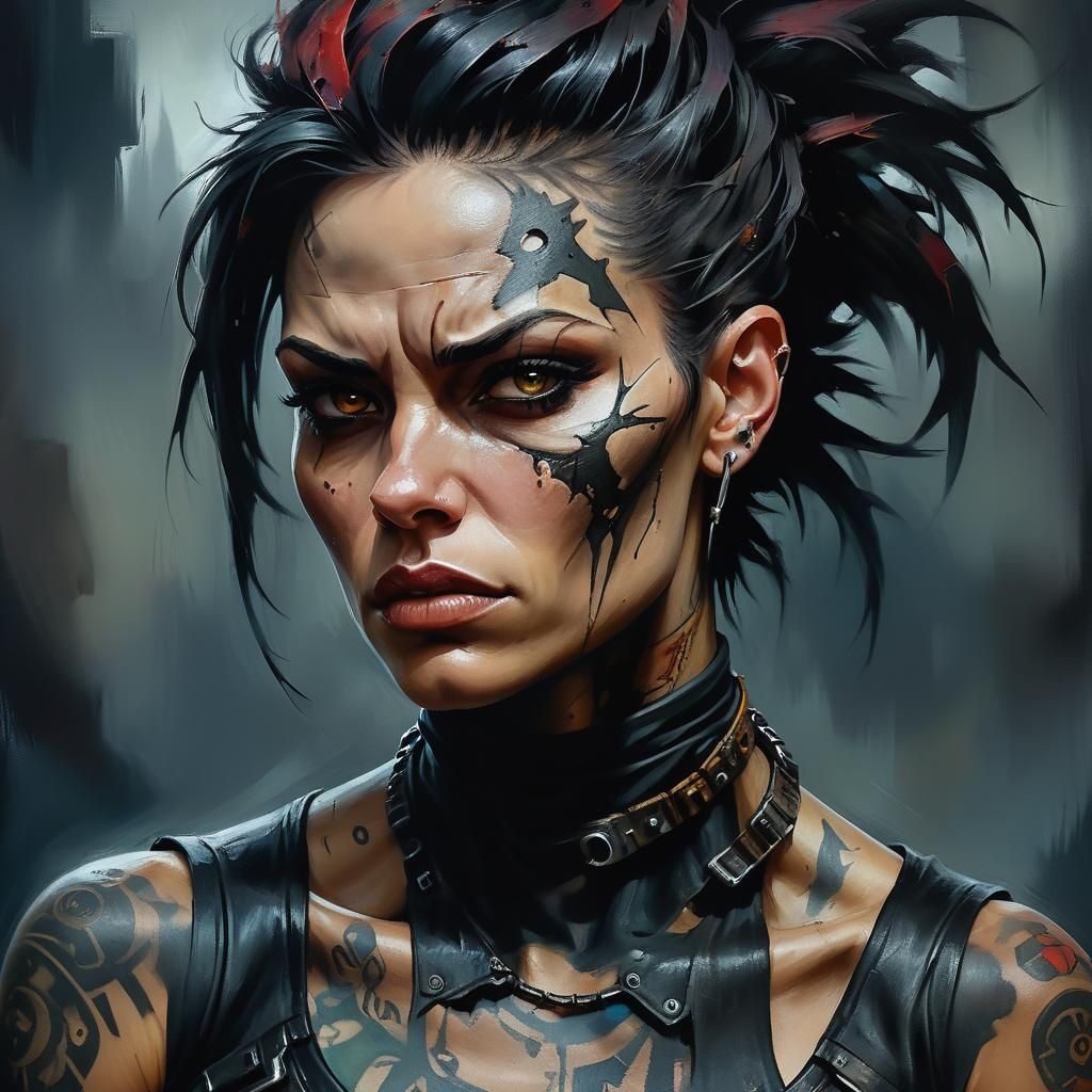 Dark Fantasy Portrait of a Formorian Woman