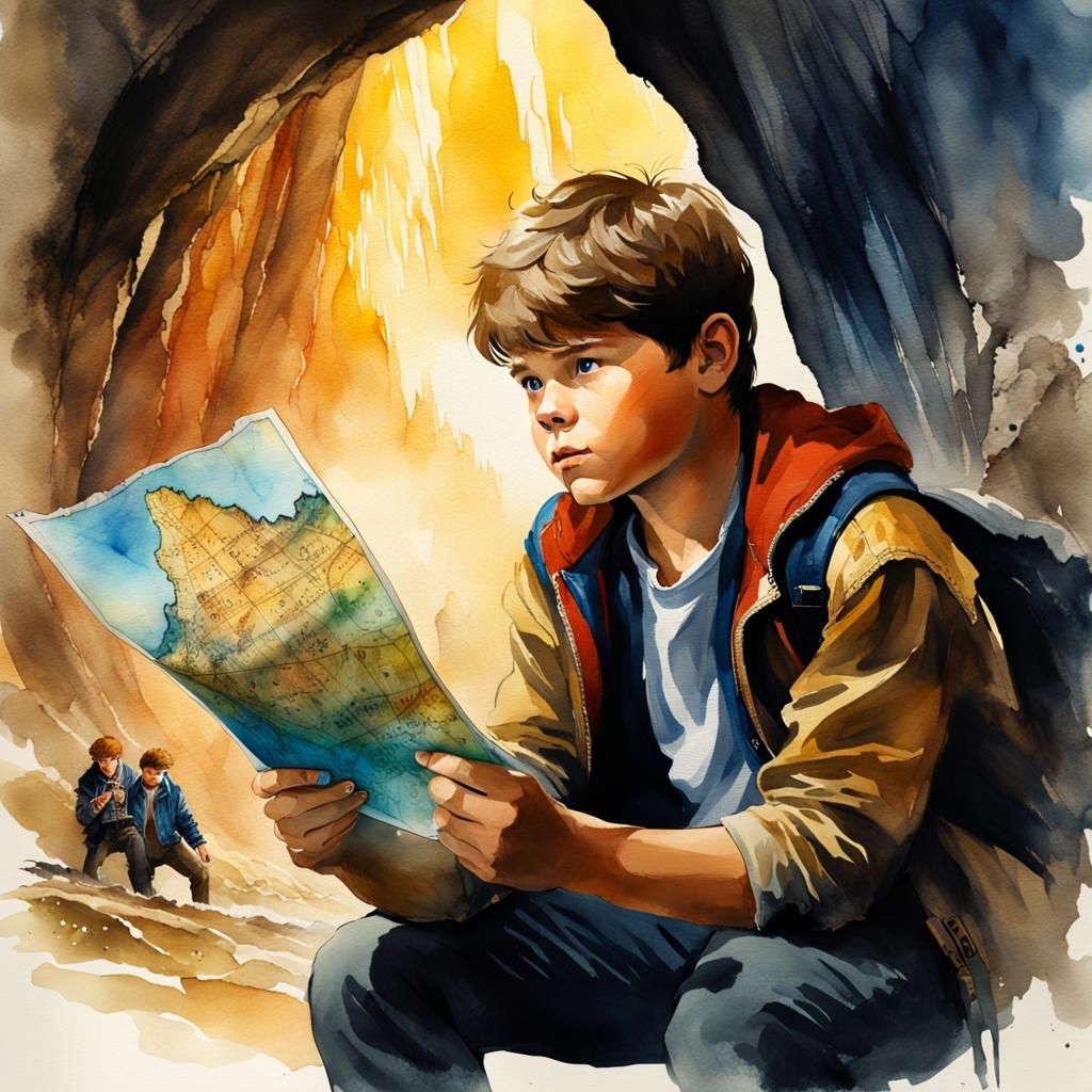 Goonies Adventure in Watercolor and Ink
