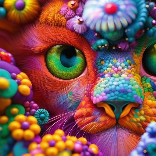 Ornate Jewel-Encrusted Eye in Hyperrealistic Style