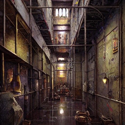 Prison Mike: Greg Rutkowski-Inspired Detailed Painting