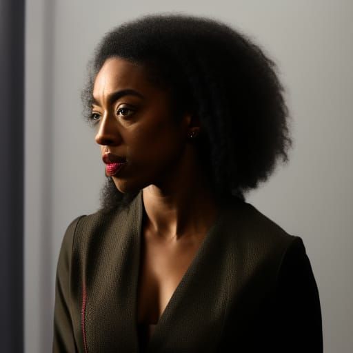 Pearl Mackie as Bill Potts: Hyperrealistic Portrait
