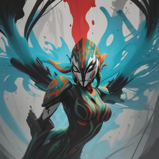 Trashcan Machine Emitting Energy Dome as Graffiti Art