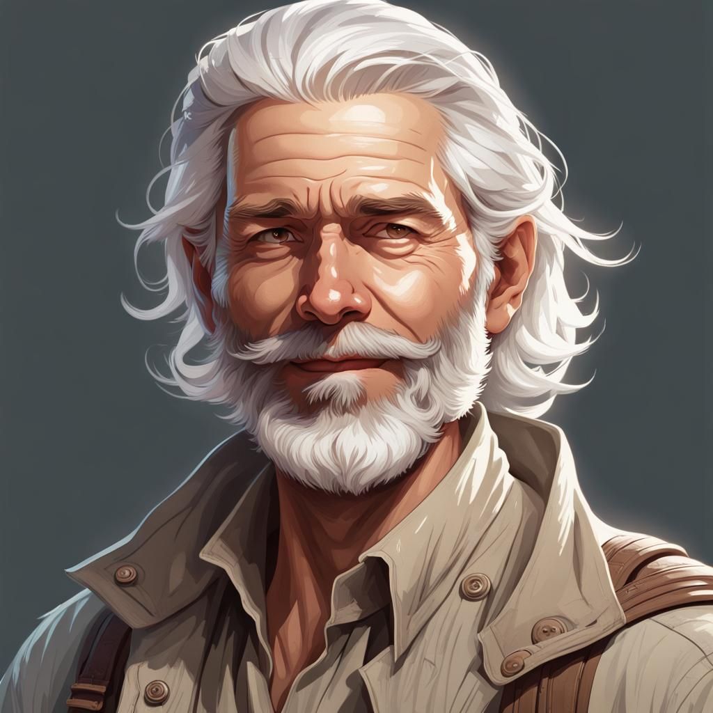 Ghostly Explorer Portrait in Hyperdetailed Style