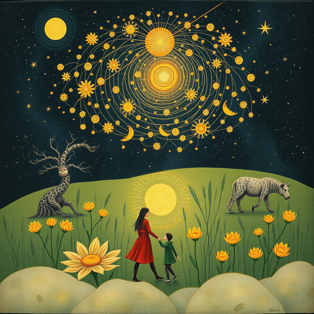 Celestial Beings in an Ancient Wonder