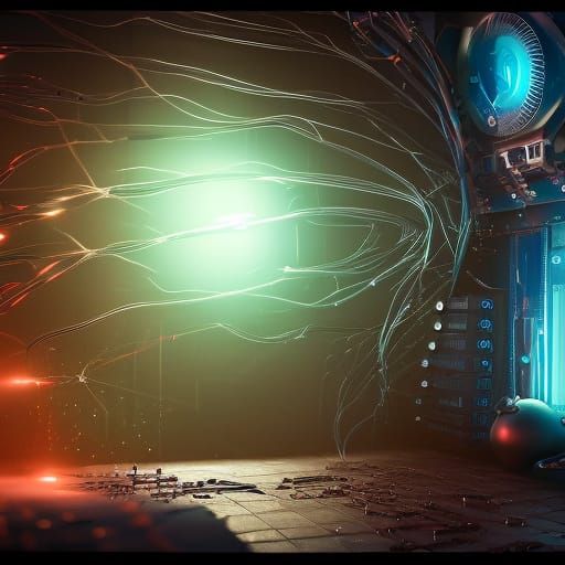 Brain-Computer Interface in Detailed Matte Painting