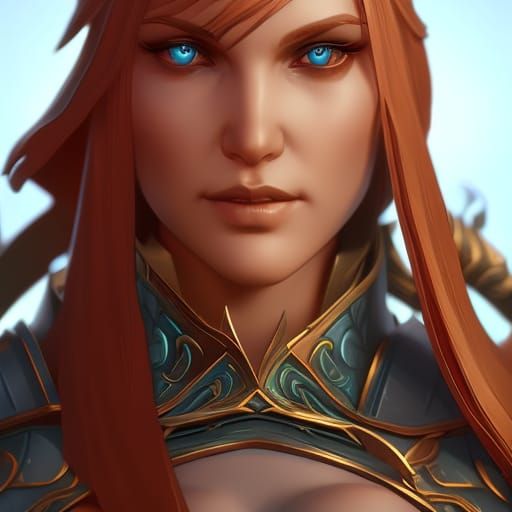 Detailed Female Viking Portrait in Hyperrealistic Style