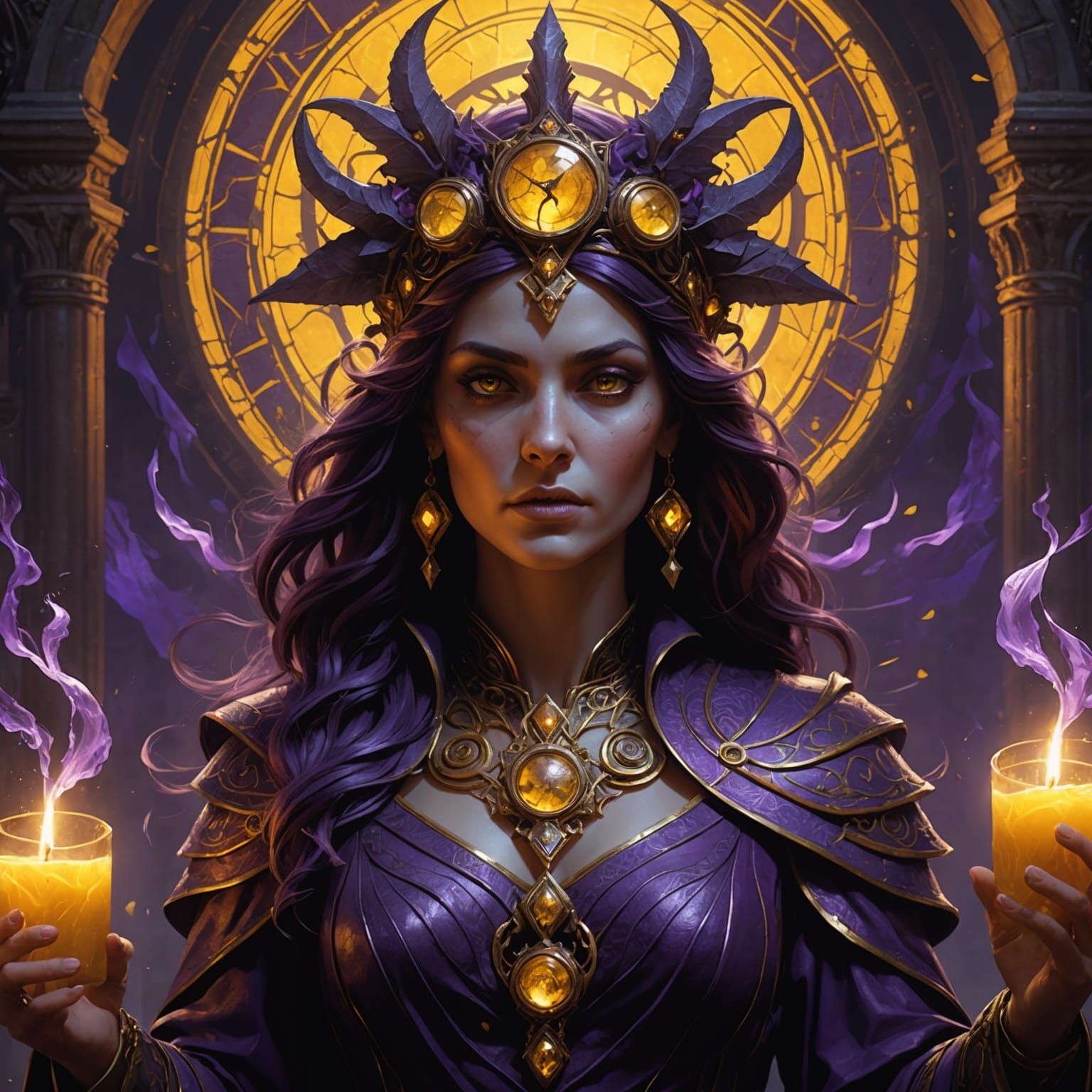 Eerie Hecate Magic in Dark Fantasy Art
