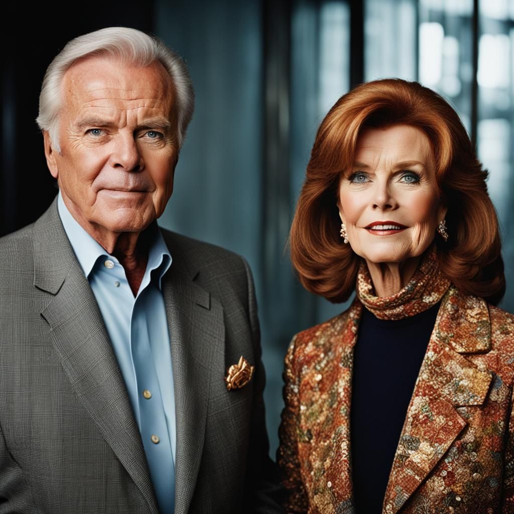 Classic Portrait of a Couple in Studio Lighting