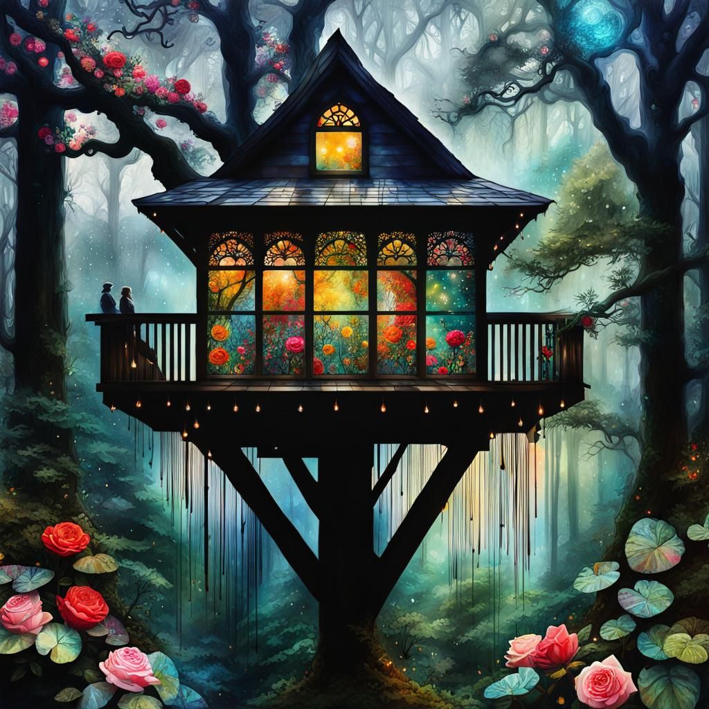 Dreamy Double Exposure Collage Art with Roses