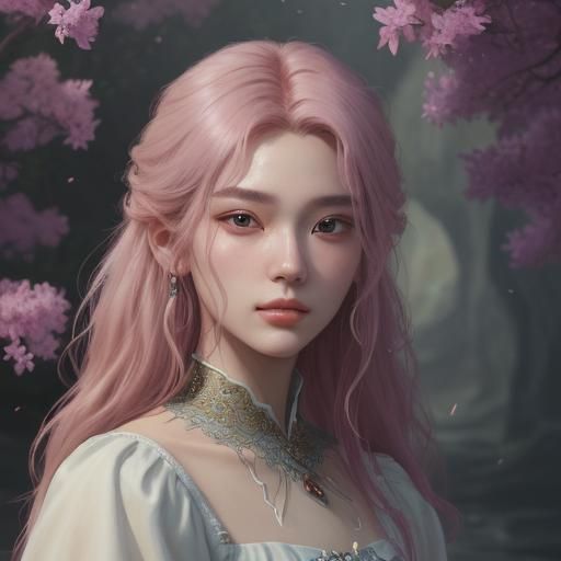 Charming Actress-Model in Classical Oil Painting