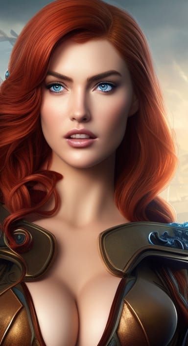 Kate Upton as Triss Merigold in Witcher Style