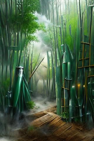 Misty Bamboo Forest Concept Art