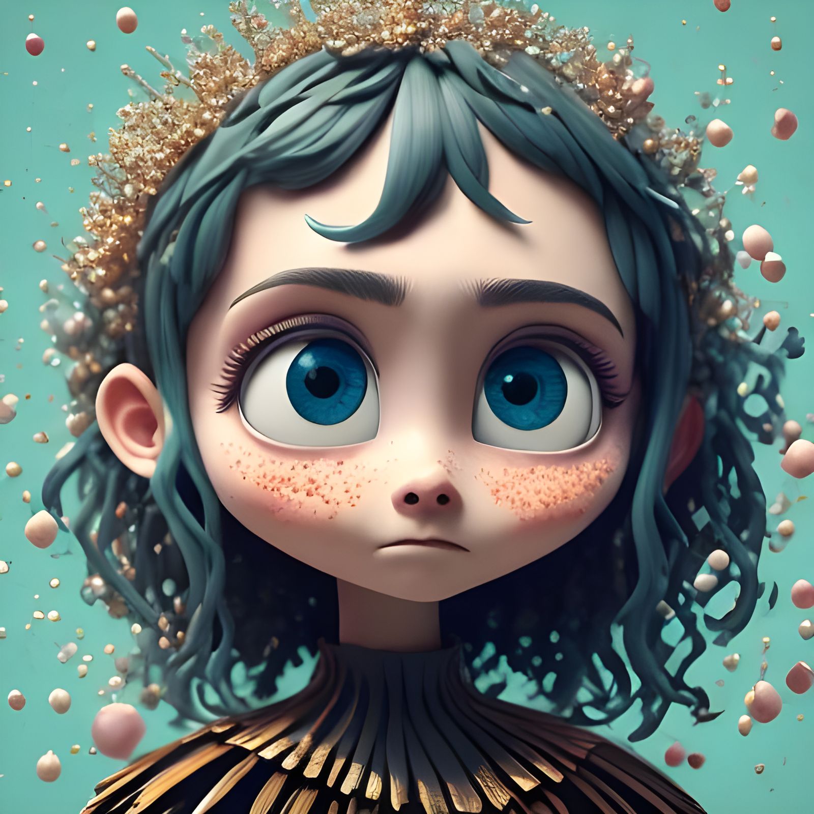 Claymation-Style Digital Rendering