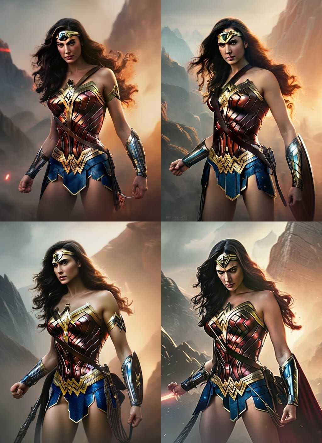 Wonder Woman Portrait in Artgerm Style