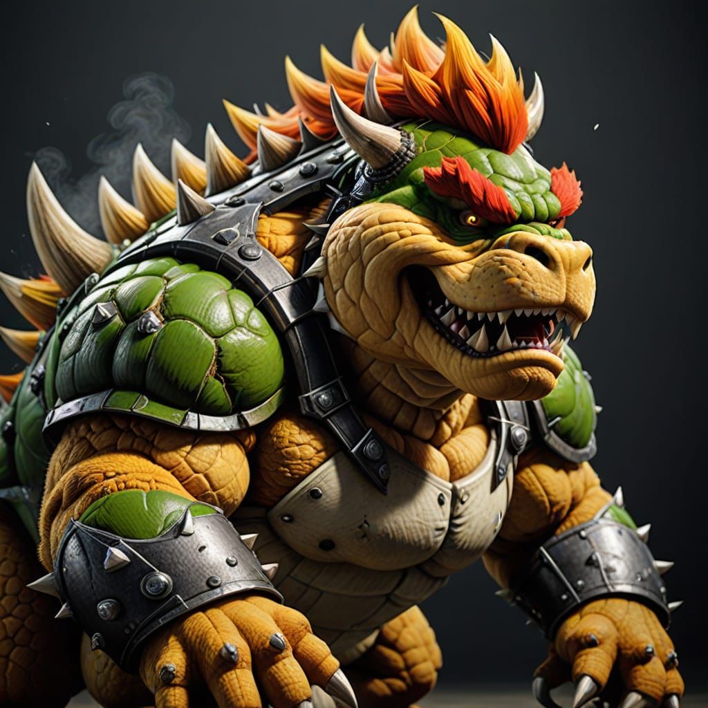 Majestic Bowser in Photorealistic Style