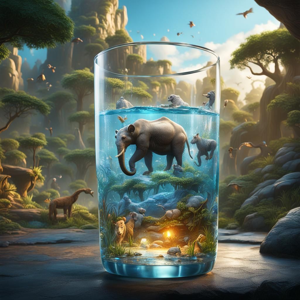 Zoo in a Glass of Water: Fantasy Concept Art