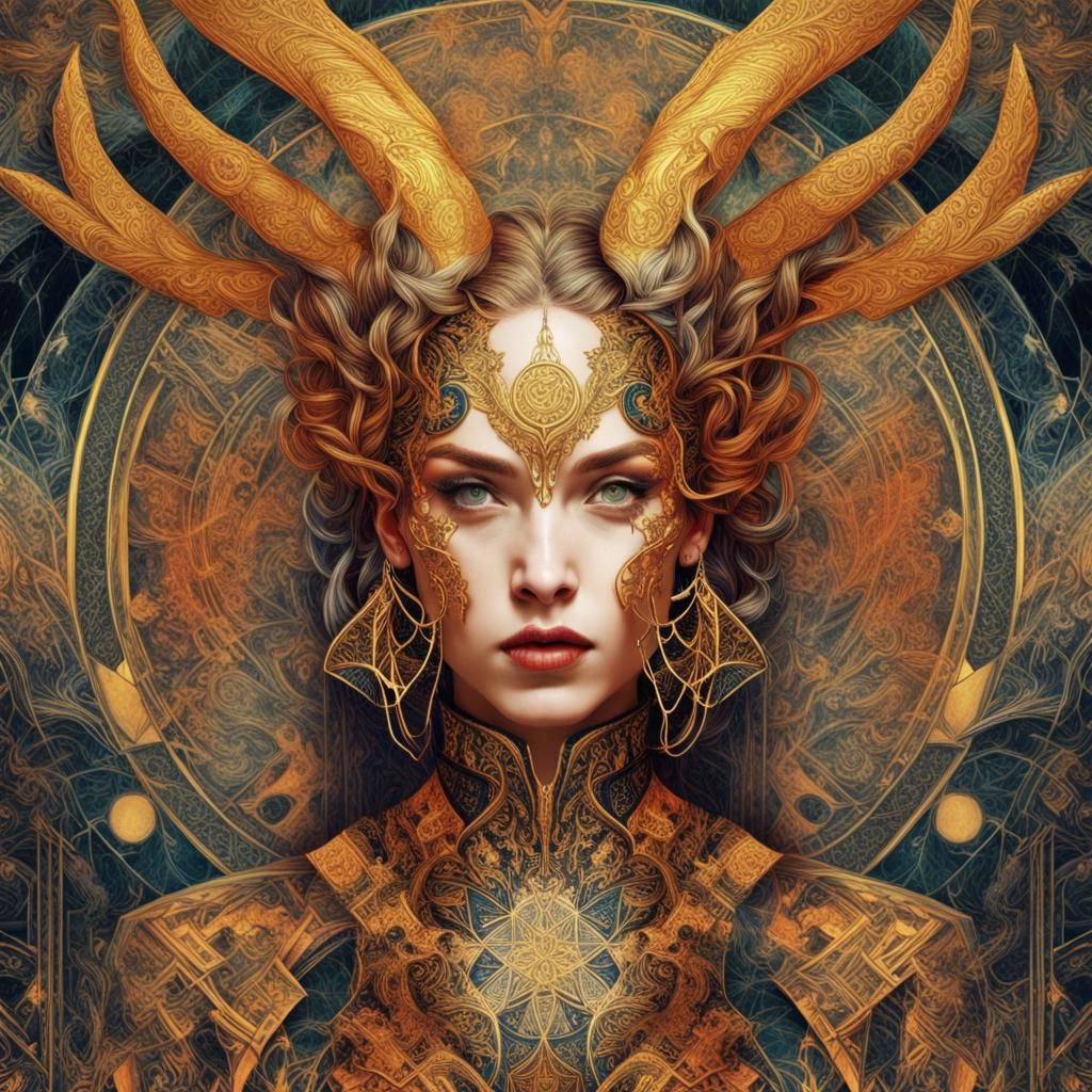 Zodiac Maximalist Firey Aries Ram
