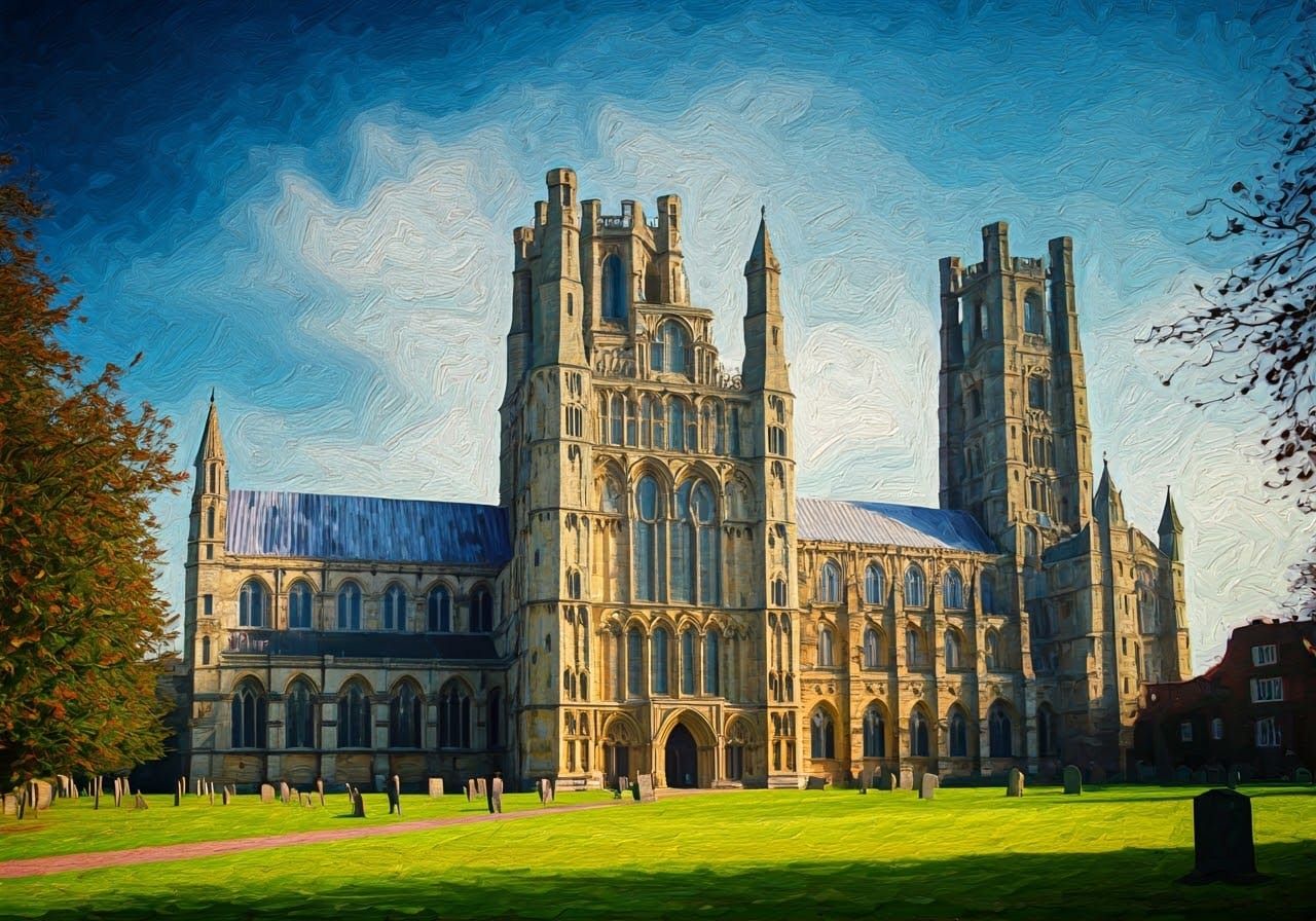 Ely cathedral from the fens