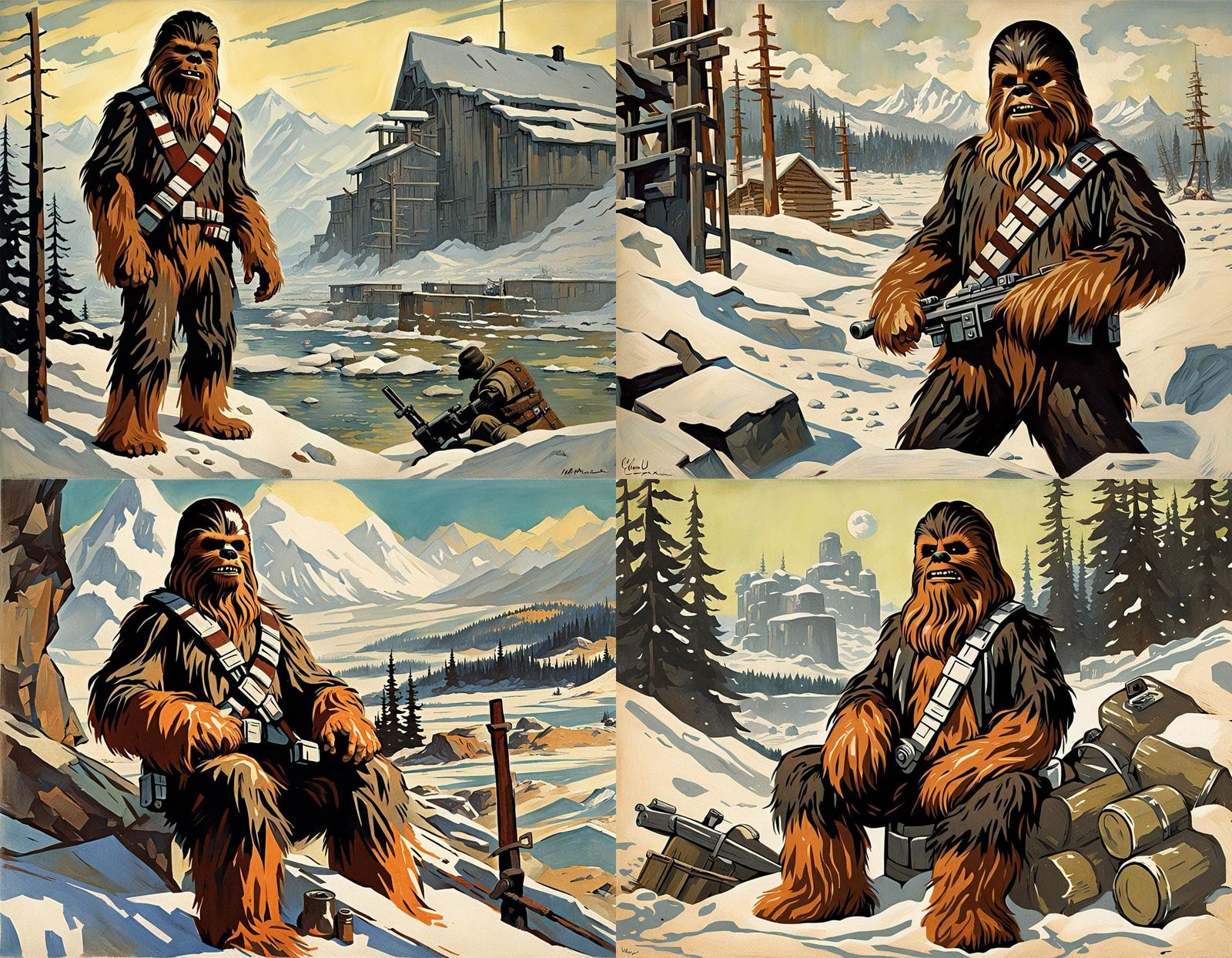 Chewbacca's Gulag Vacation: Soviet Propaganda Art