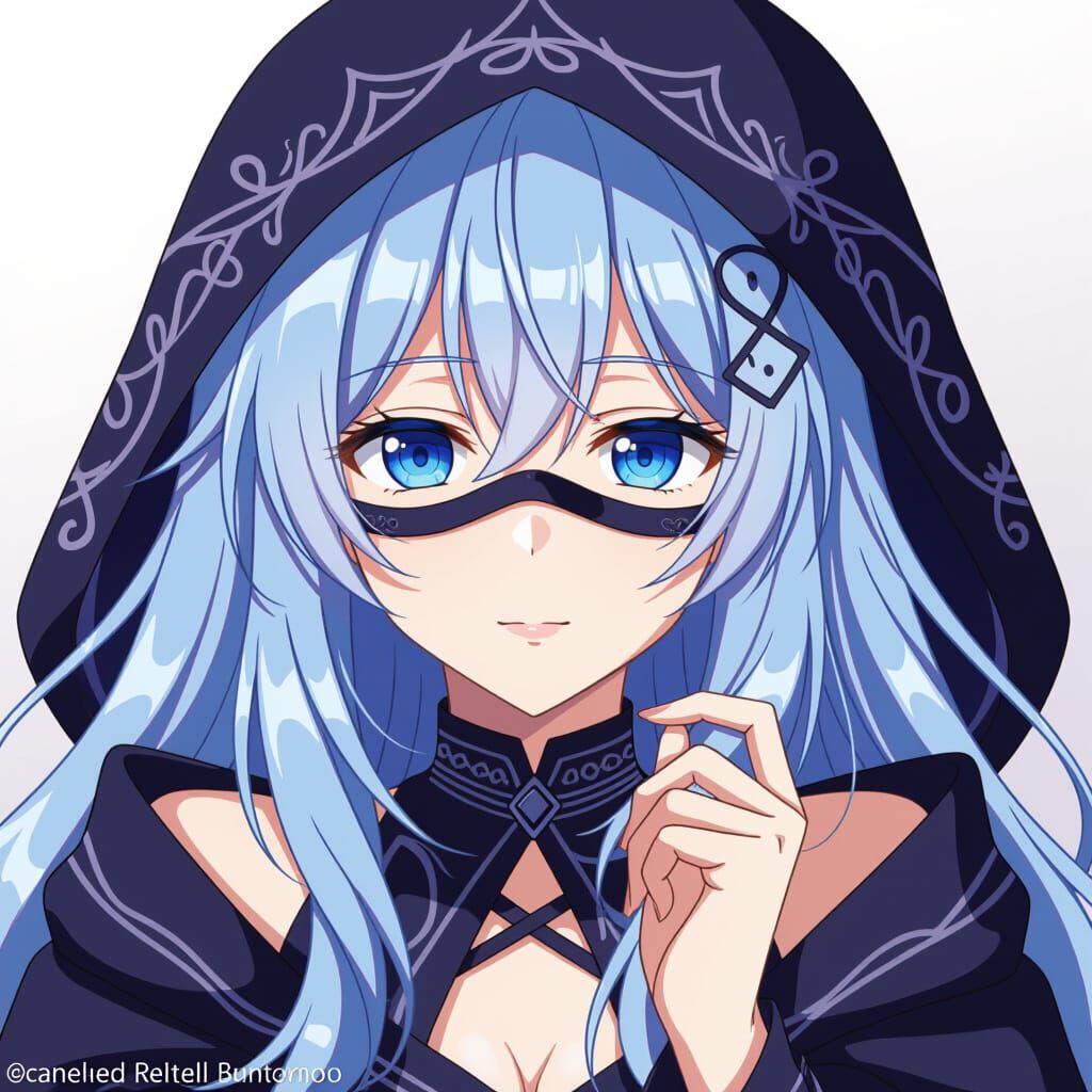 Anime Key Visual of Figure Beneath Mask