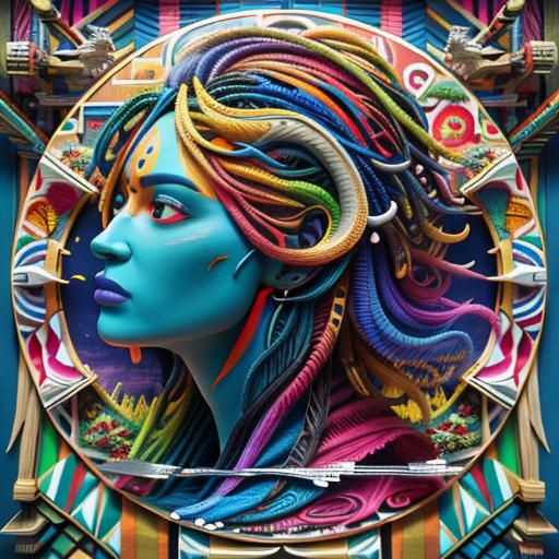 Vibrant Photorealistic Scene in 3D CGI