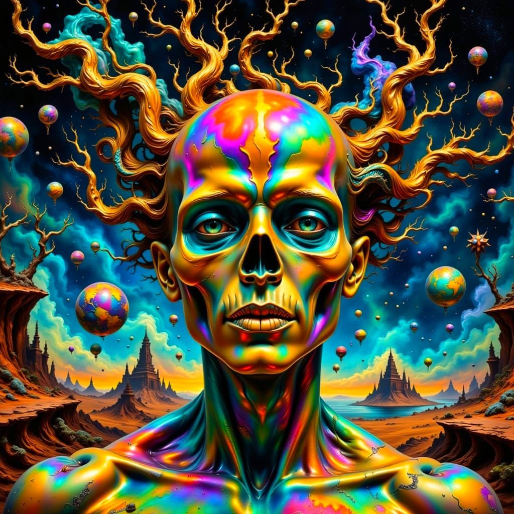 Surreal Dreamscapes in Iridescent Colors