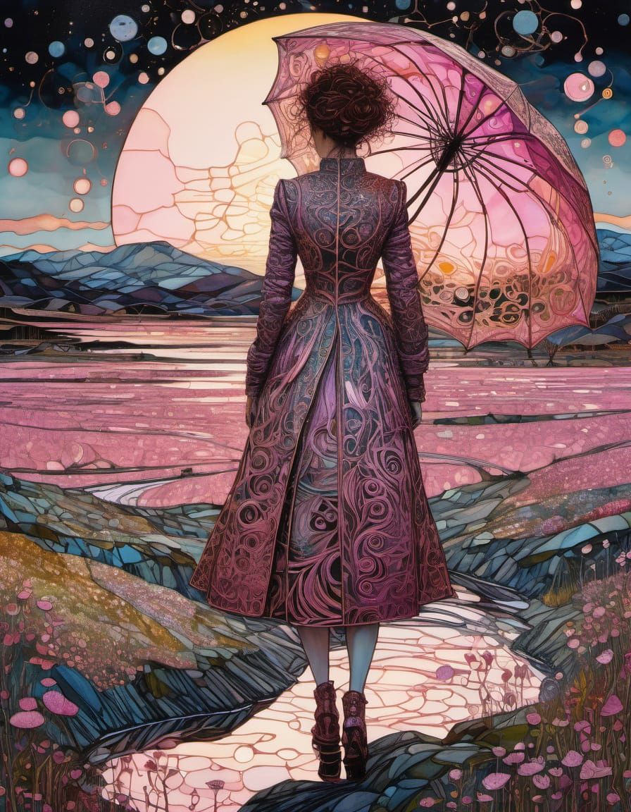 Golden Hour Scottish Spring Landscape in Triadic Cinematic C...