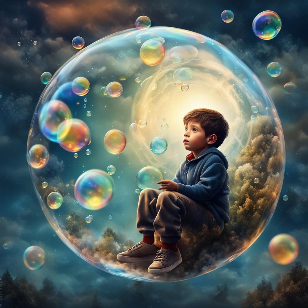 Boy in Bubble: Fantasy Art in Deep Color