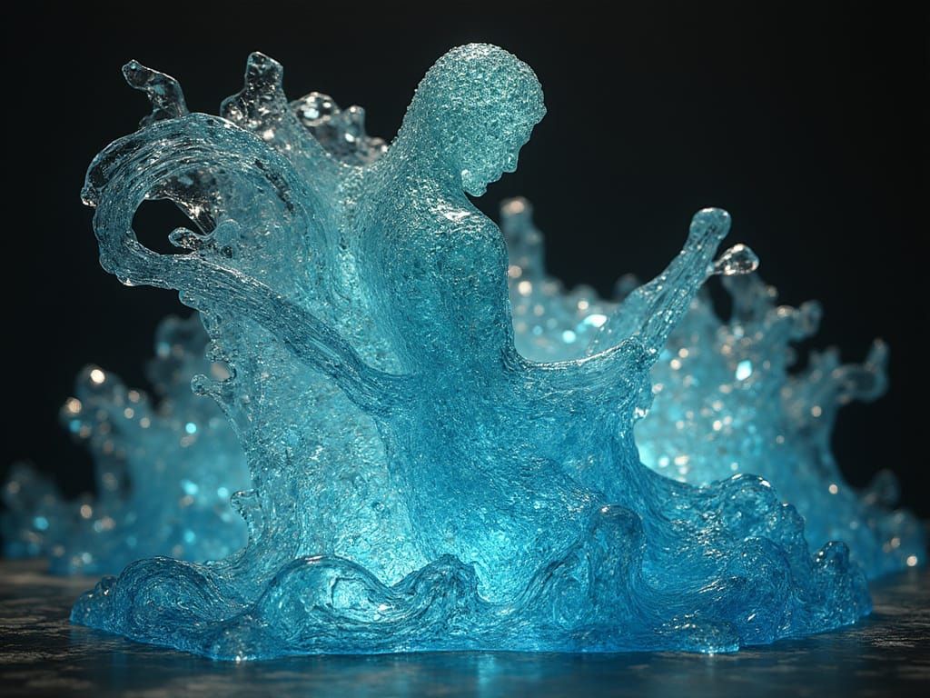 Mystical Artifact from Another Era Sea-Glass Enhanced by Wav...