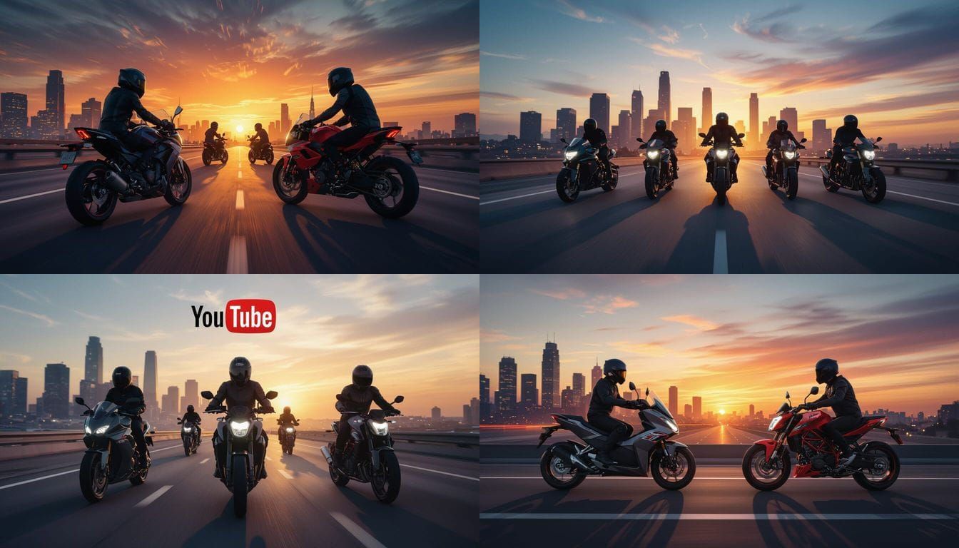 Motorcycle Speed Freedom Travel YouTube Banner